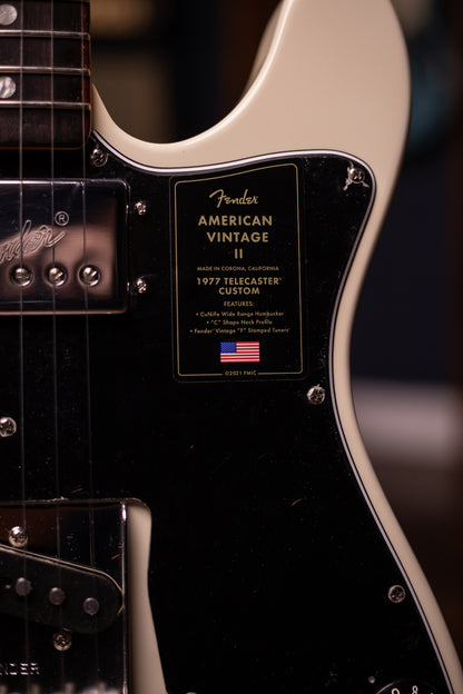 Fender American Vintage II ‘77 Telecaster Custom Electric Guitar - Olympic White