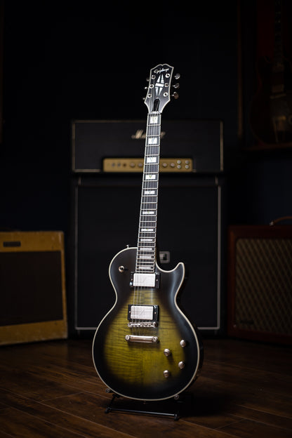 Epiphone Les Paul Prophecy Electric Guitar - Olive Tiger Aged Gloss