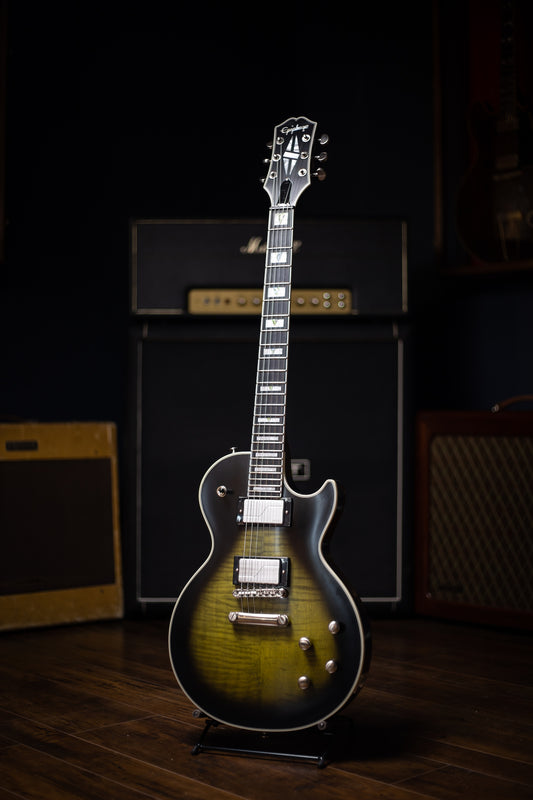 Epiphone Les Paul Prophecy Electric Guitar - Olive Tiger Aged Gloss