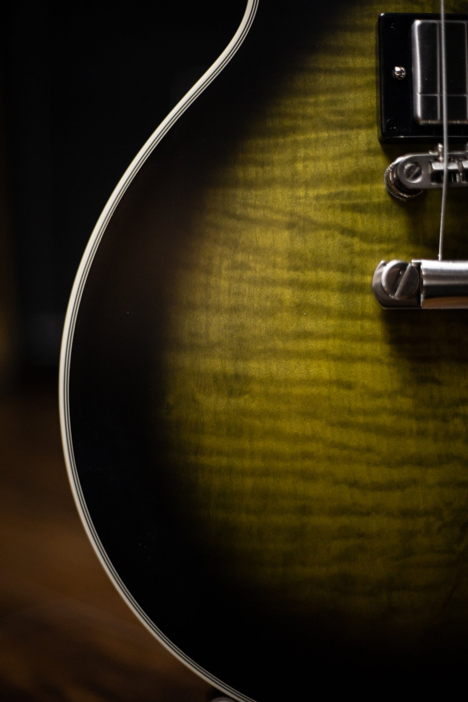 Epiphone Les Paul Prophecy Electric Guitar - Olive Tiger Aged Gloss