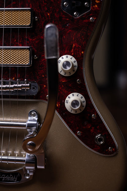 Fender Gold Foil Jazzmaster Electric Guitar - Shoreline Gold