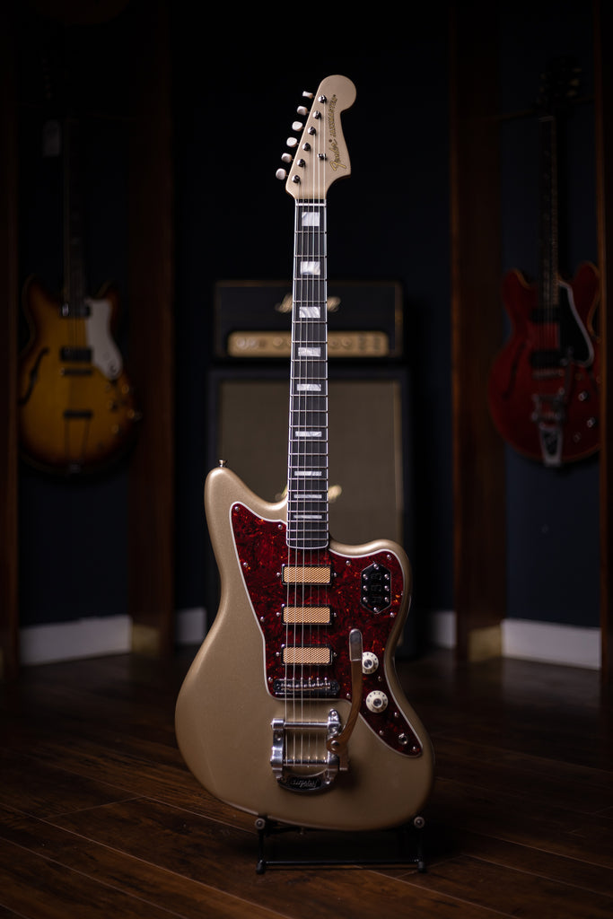 Fender Gold Foil Jazzmaster Electric Guitar - Shoreline Gold