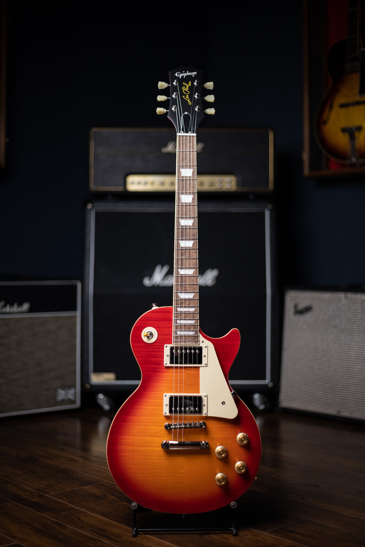 Epiphone 1959 Les Paul 60th Anniversary Plus Outfit Electric Guitar - Aged Dark Cherry Burst