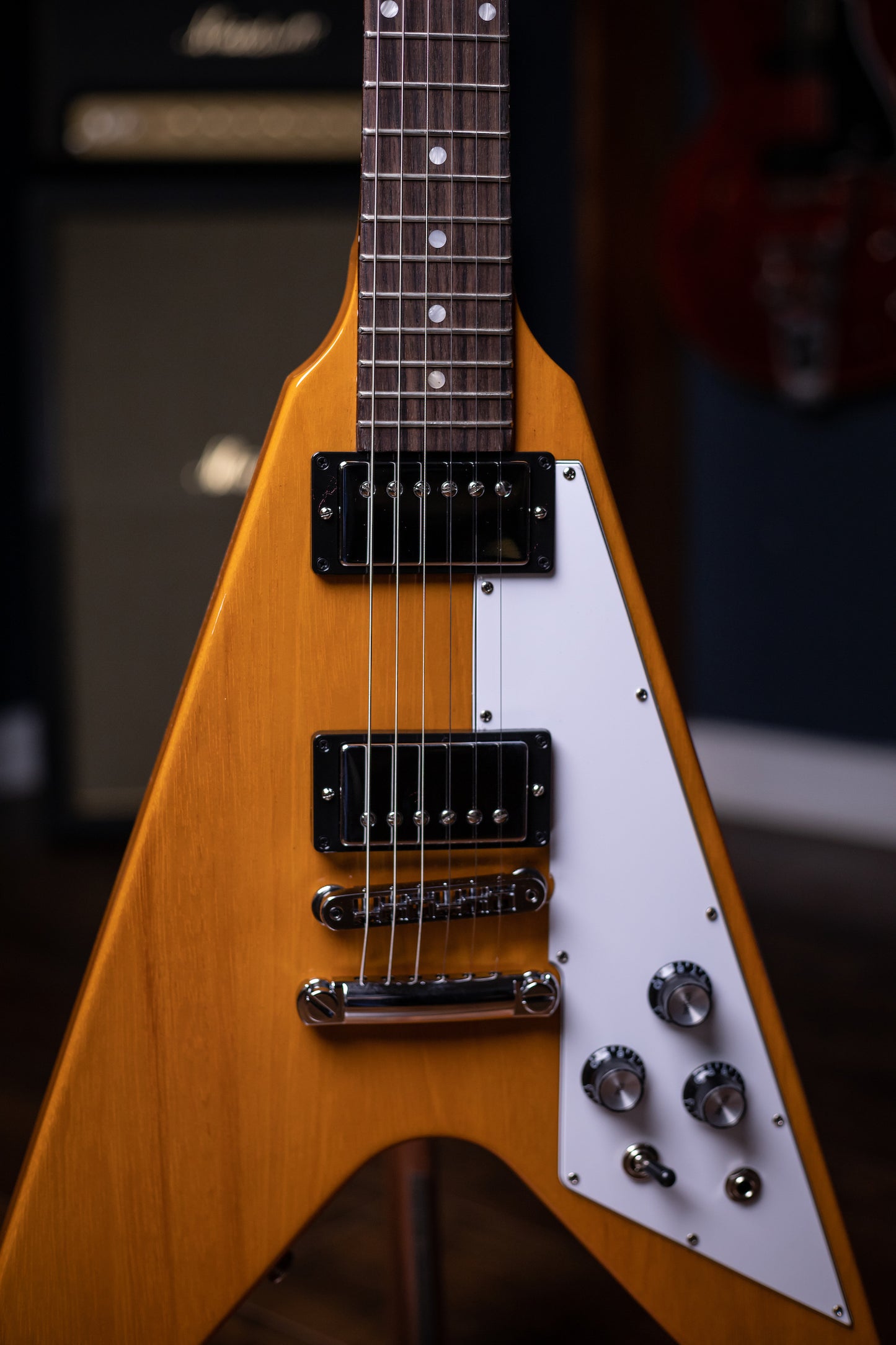 Gibson Flying V Electric Guitar - Antique Natural
