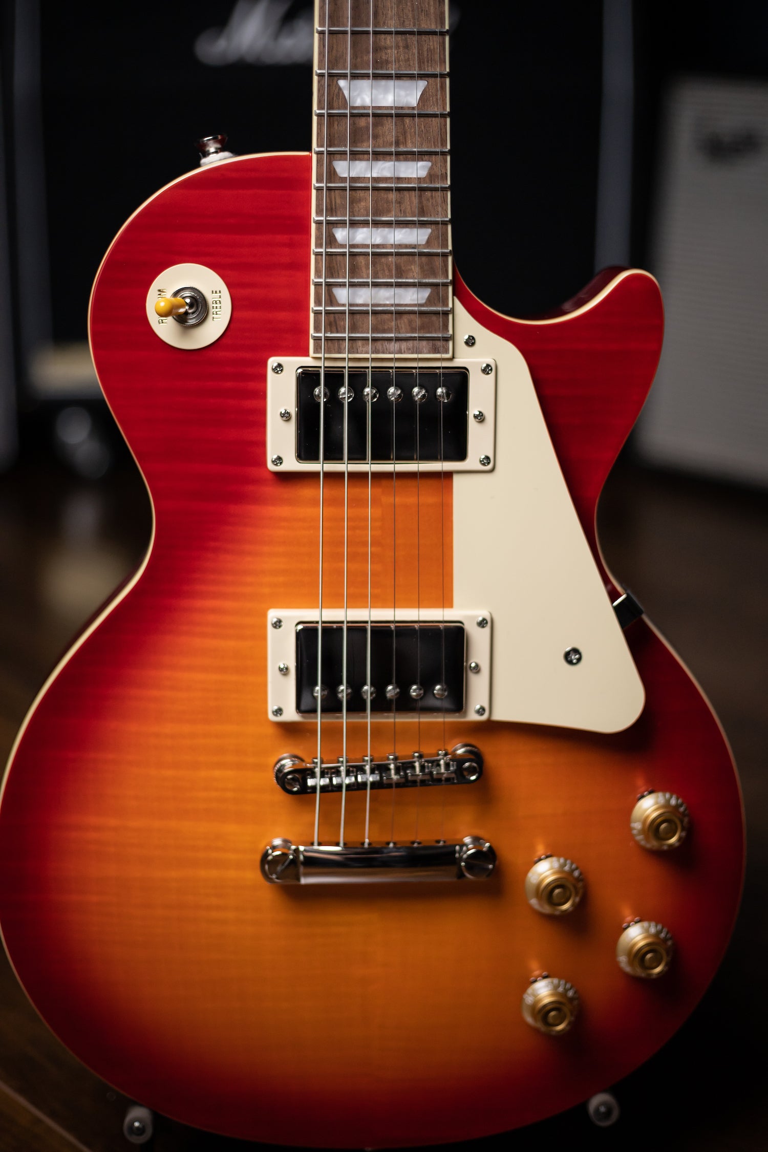 Epiphone 1959 Les Paul 60th Anniversary Plus Outfit Electric Guitar - Aged Dark Cherry Burst