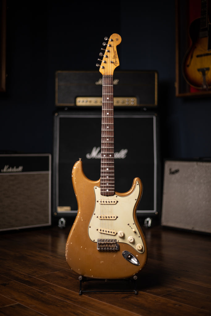 1963 Fender Stratocaster Electric Guitar - Shoreline Gold, Yngwie Malmsteen Collection