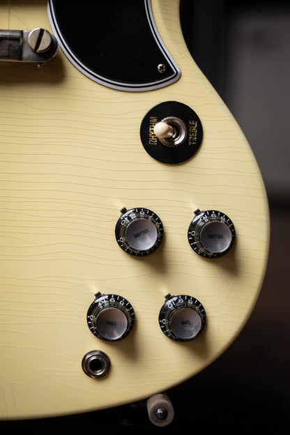 Gibson Custom Shop SG Special 1963 Reissue Lightning Bar Murphy Lab Ultra Light Aged Electric Guitar - Classic White