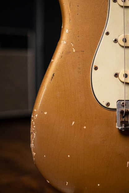 1963 Fender Stratocaster Electric Guitar - Shoreline Gold, Yngwie Malmsteen Collection