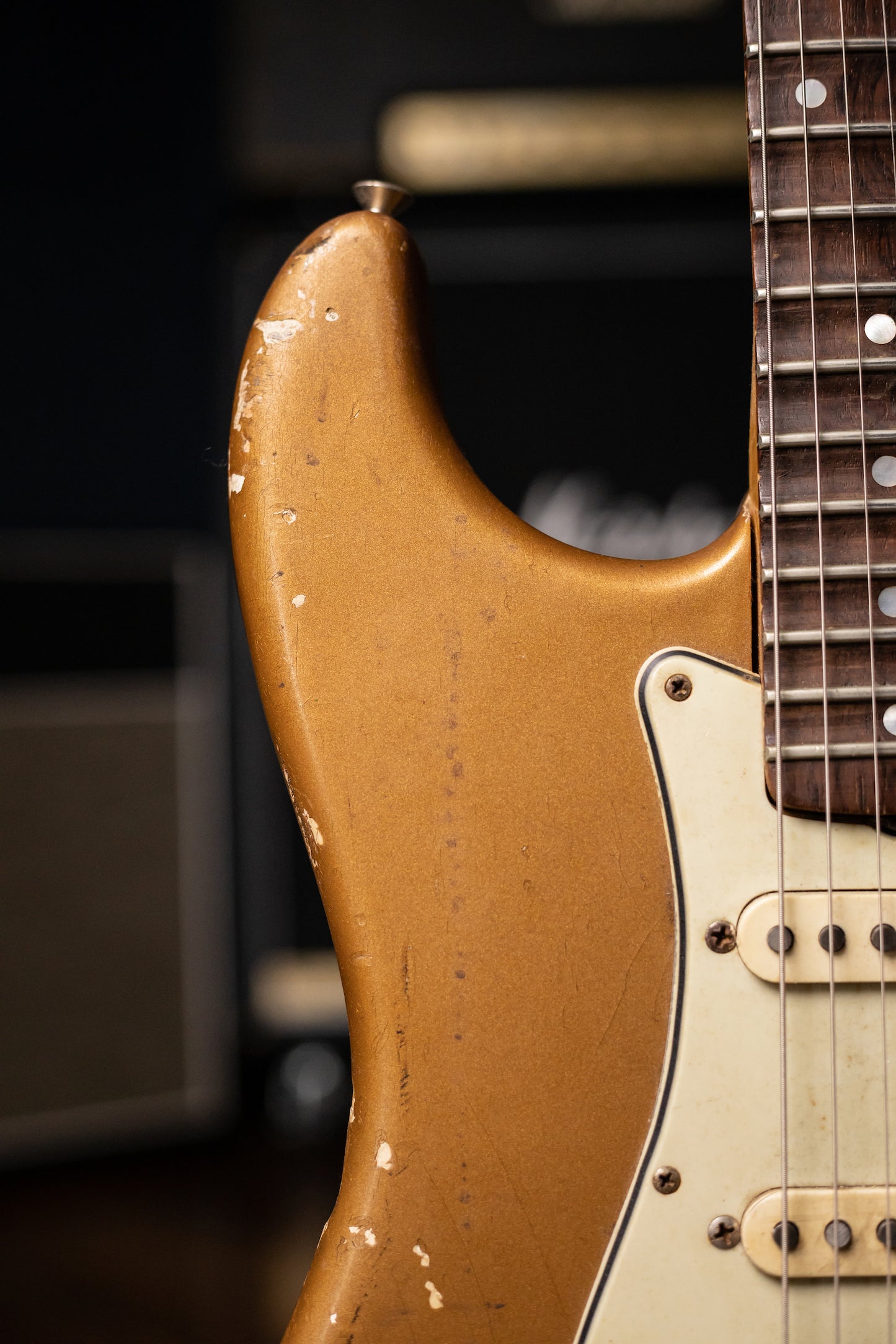 1963 Fender Stratocaster Electric Guitar - Shoreline Gold, Yngwie Malmsteen Collection