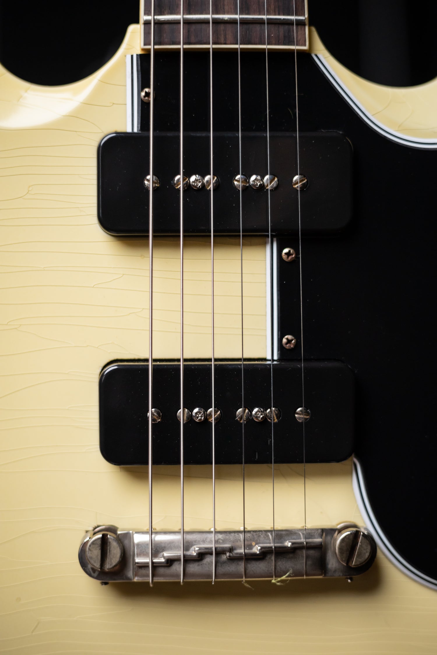 Gibson Custom Shop SG Special 1963 Reissue Lightning Bar Murphy Lab Ultra Light Aged Electric Guitar - Classic White