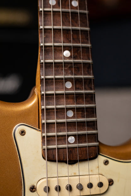 1963 Fender Stratocaster Electric Guitar - Shoreline Gold, Yngwie Malmsteen Collection