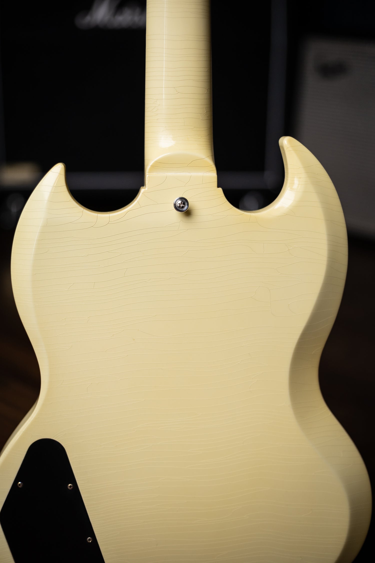 Gibson Custom Shop SG Special 1963 Reissue Lightning Bar Murphy Lab Ultra Light Aged Electric Guitar - Classic White