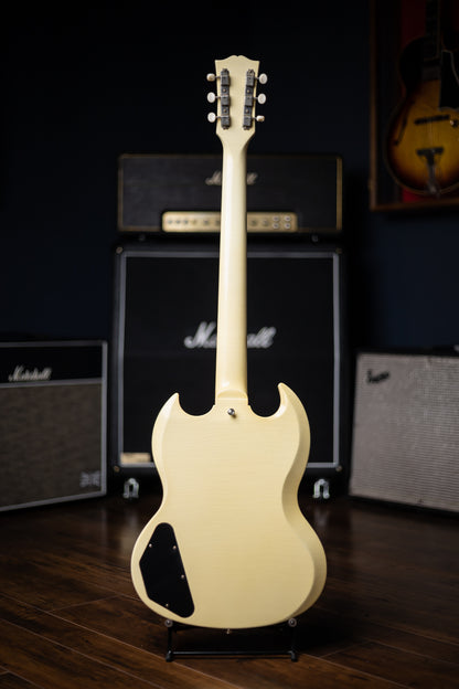 Gibson Custom Shop SG Special 1963 Reissue Lightning Bar Murphy Lab Ultra Light Aged Electric Guitar - Classic White