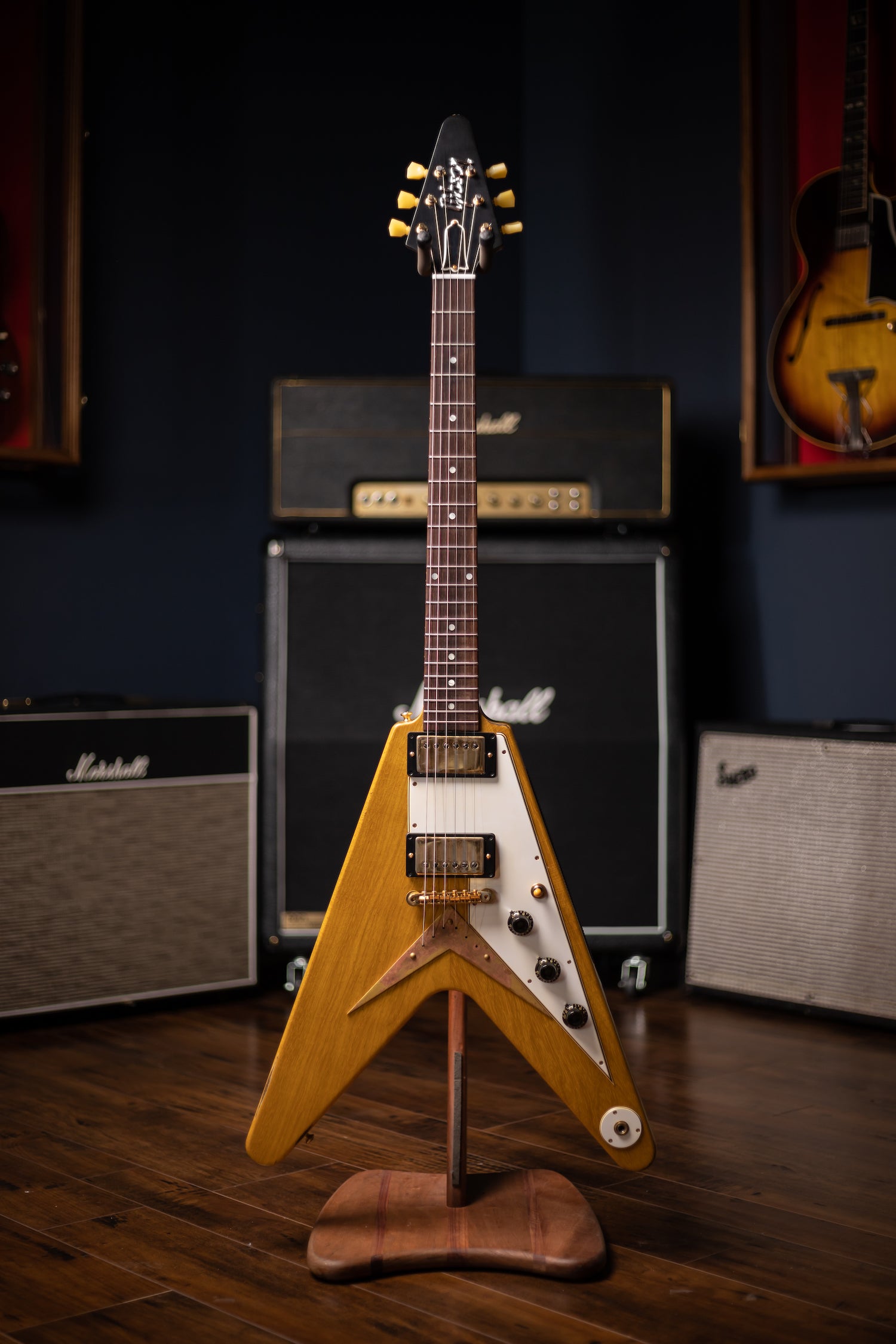 2021 Gibson Custom Shop Korina Flying V Electric Guitar - Serial #81056