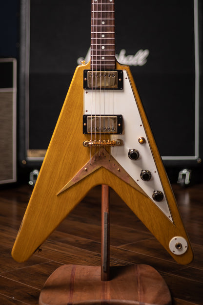 2021 Gibson Custom Shop Korina Flying V Electric Guitar - Serial #81056