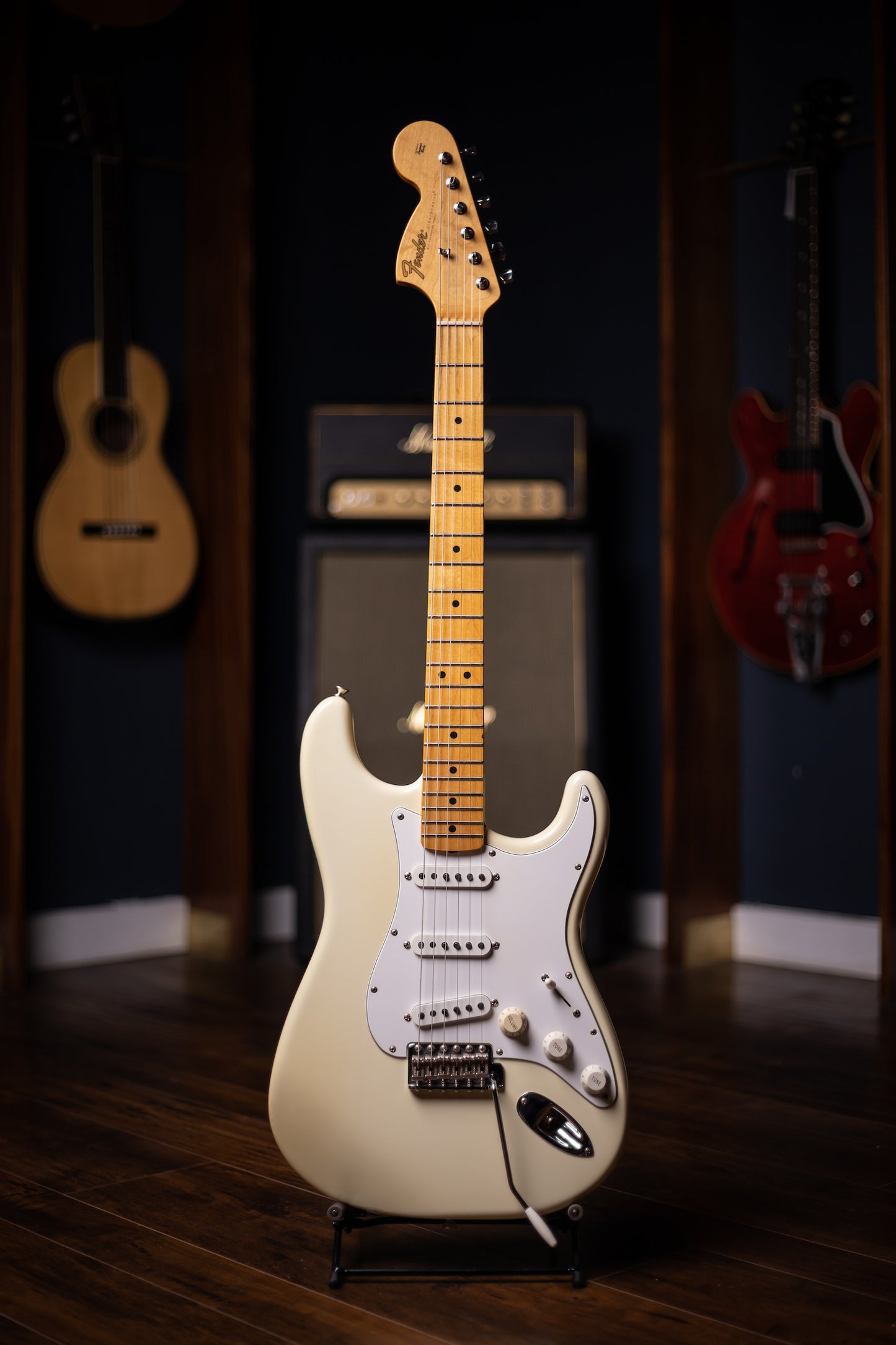 1997 Fender Jimi Hendrix Voodoo Stratocaster Electric Guitar - Vintage White