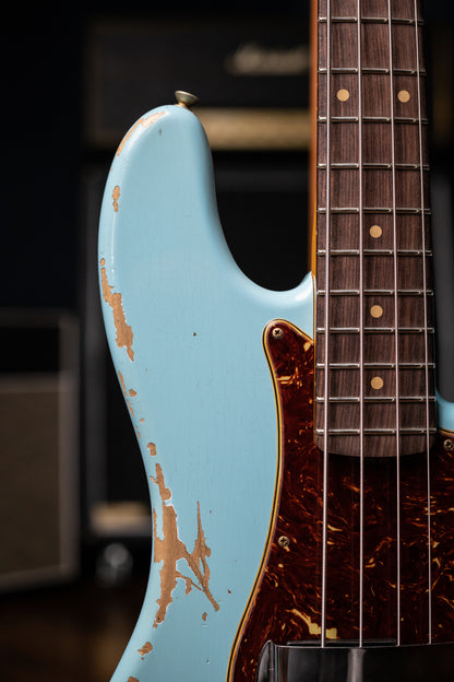 Fender Custom Shop LTD '63 P-Bass Heavy Relic  - Aged Daphne Blue