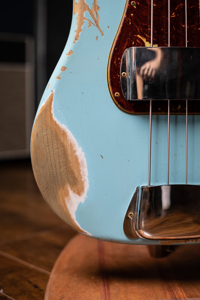 Fender Custom Shop LTD '63 P-Bass Heavy Relic  - Aged Daphne Blue