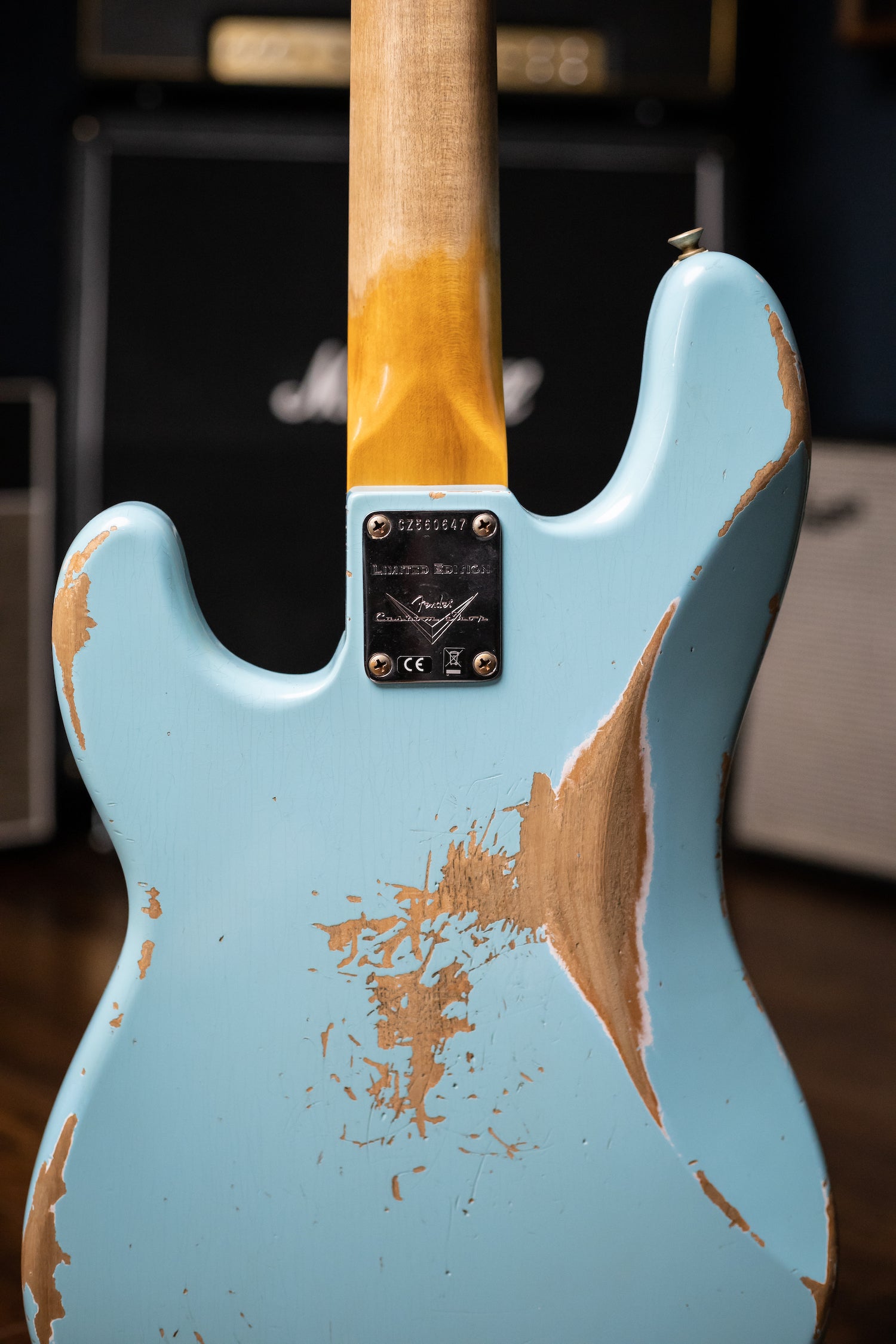 Fender Custom Shop LTD '63 P-Bass Heavy Relic  - Aged Daphne Blue