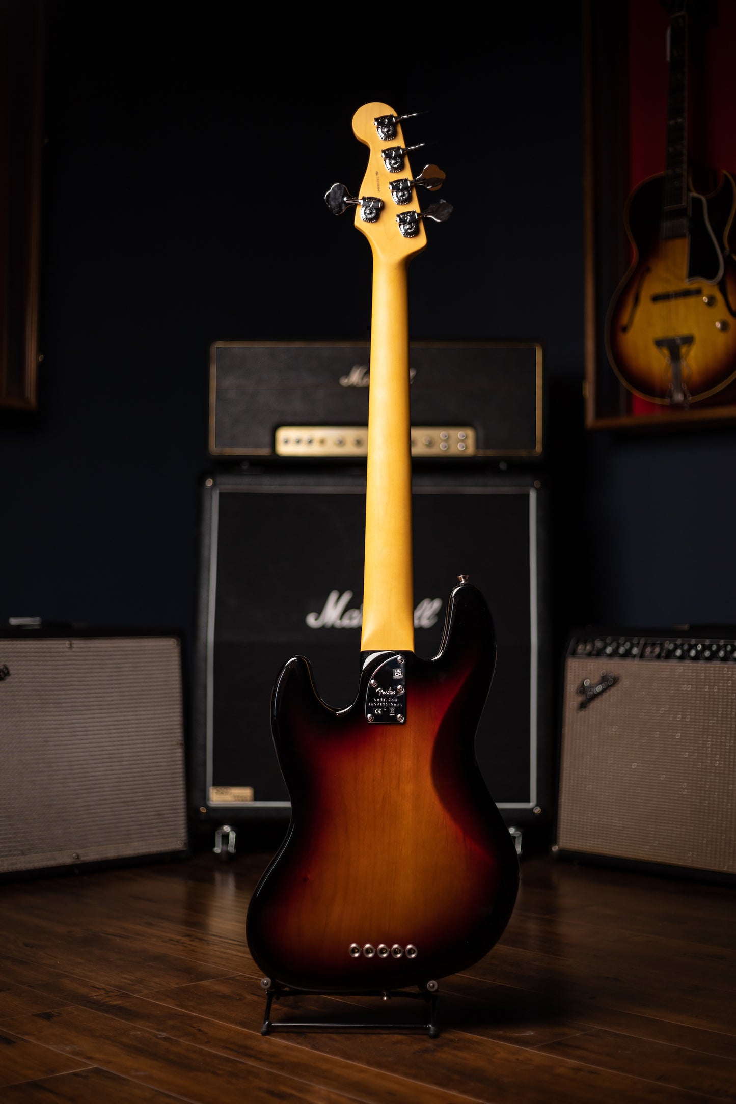 Fender American Professional II Jazz Bass V - 3 Color Sunburst with Rosewood Fingerboard