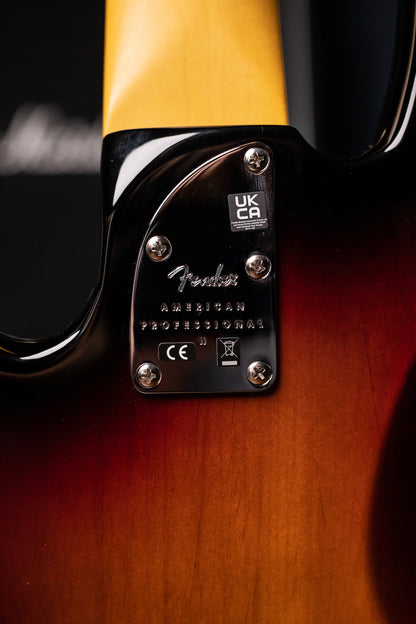 Fender American Professional II Jazz Bass V - 3 Color Sunburst with Rosewood Fingerboard