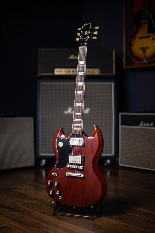 Gibson SG Standard ‘61 Stop Bar Left-Handed Electric Guitar - Vintage Cherry