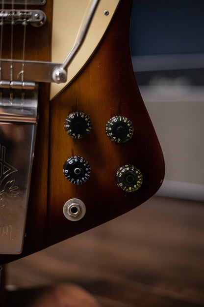 1972 Gibson Firbird V Gold Medalion Electric Guitar - Sunburst