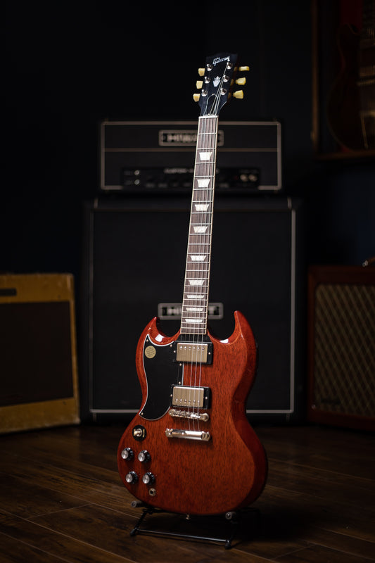 Gibson SG Standard ‘61 Stop Bar Left Handed Electric Guitar - Vintage Cherry