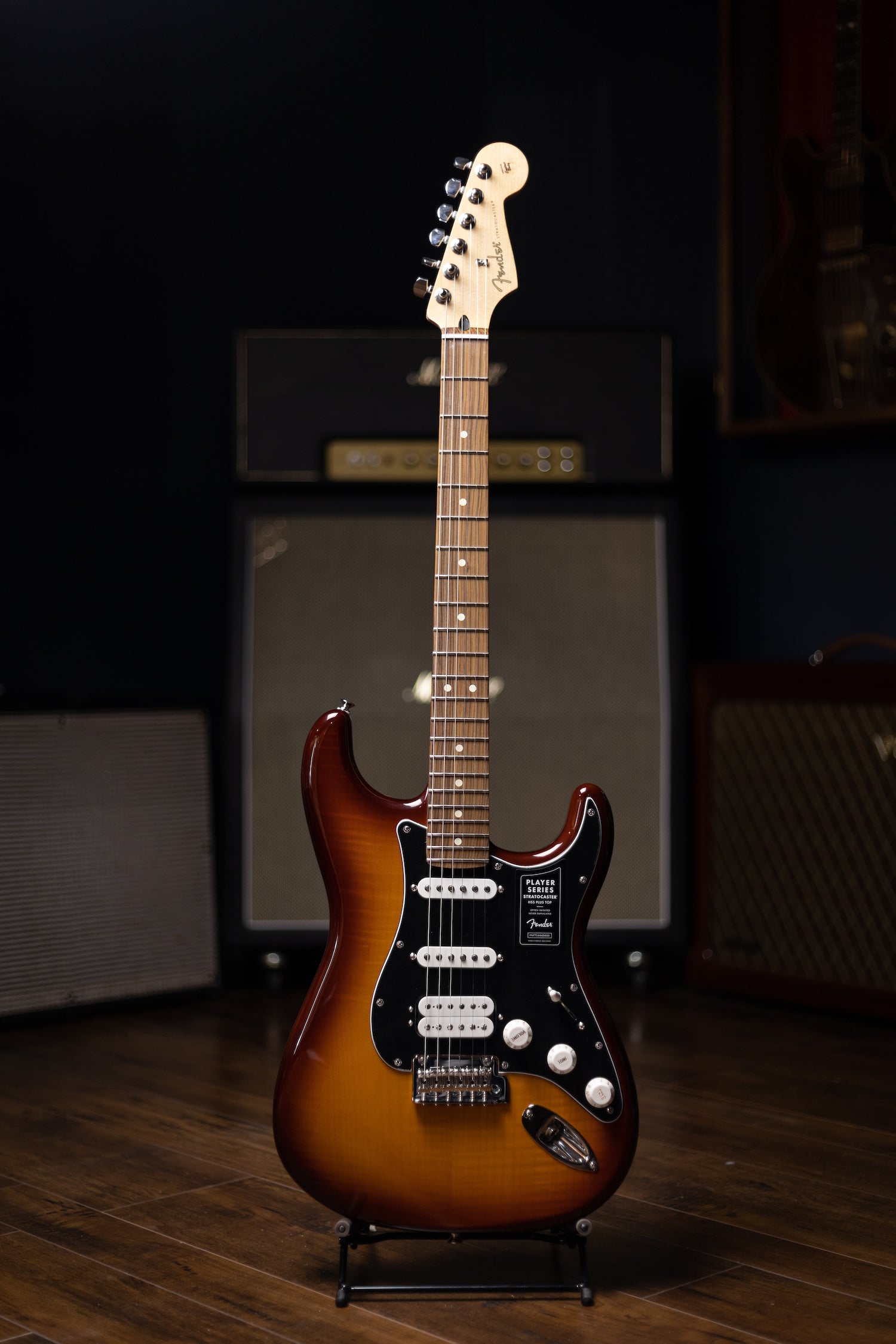 Fender Stratocaster HSS Plus Top Electric Guitar - Tobacco