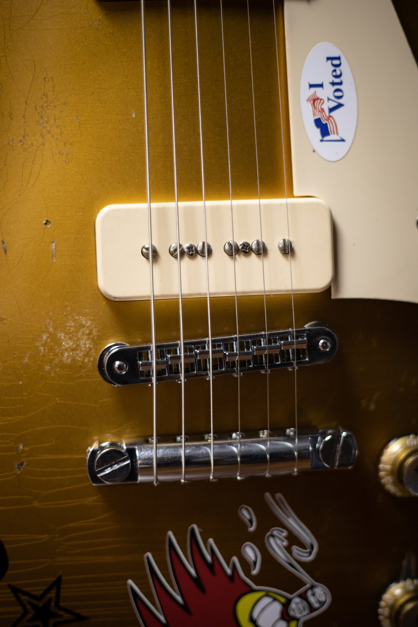 Gibson Custom Shop 76 Les Paul Deluxe Mike Ness Gold Top Murphy Lab Replica Electric Guitar - Double Gold