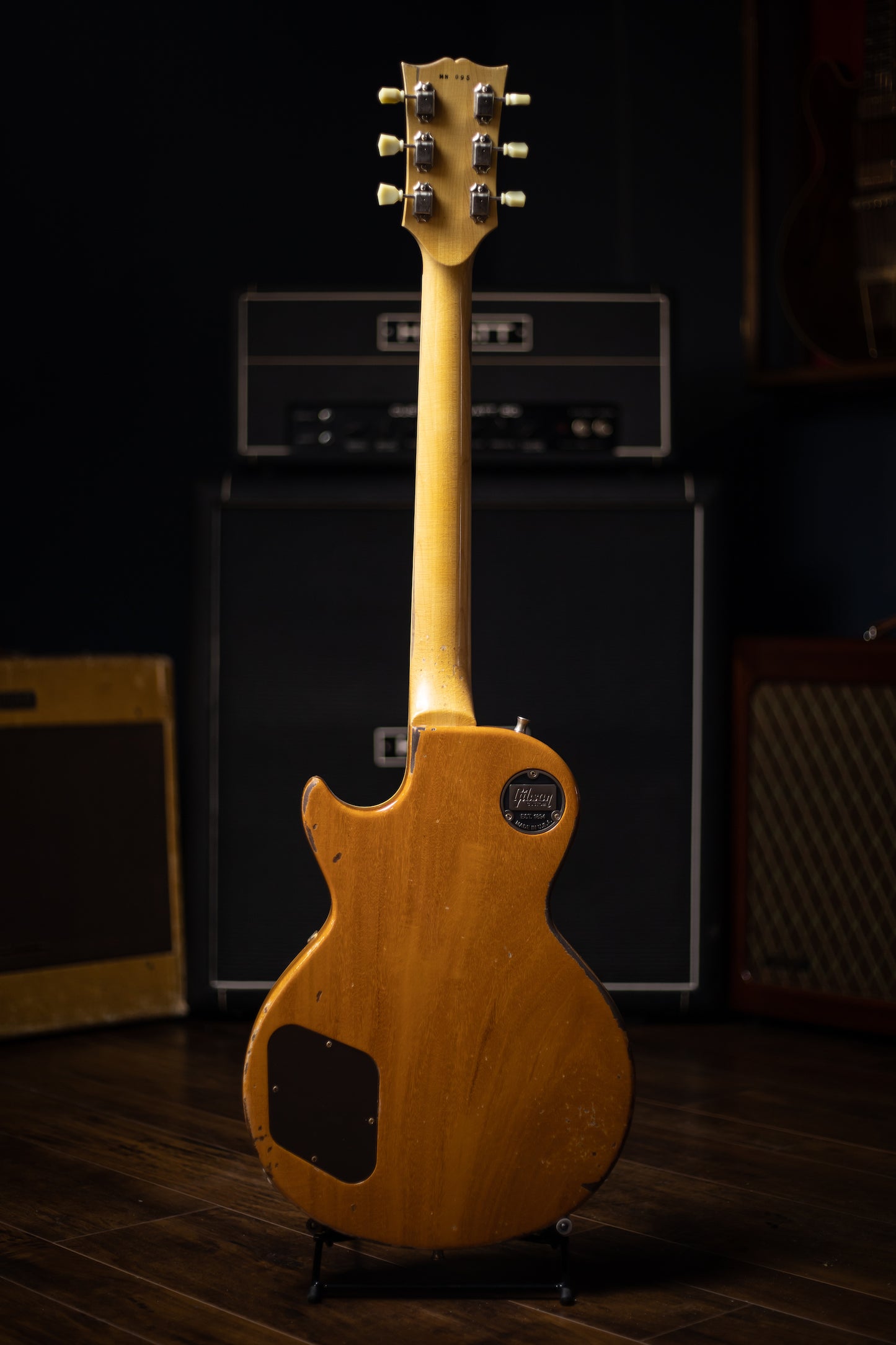 Gibson Custom Shop 76 Les Paul Deluxe Mike Ness Gold Top Murphy Lab Replica Electric Guitar - Double Gold