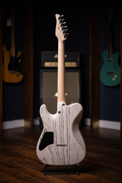 2022 Tom Anderson Top T Electric Guitar - Atlantic Storm to Black Edge Burst with Binding