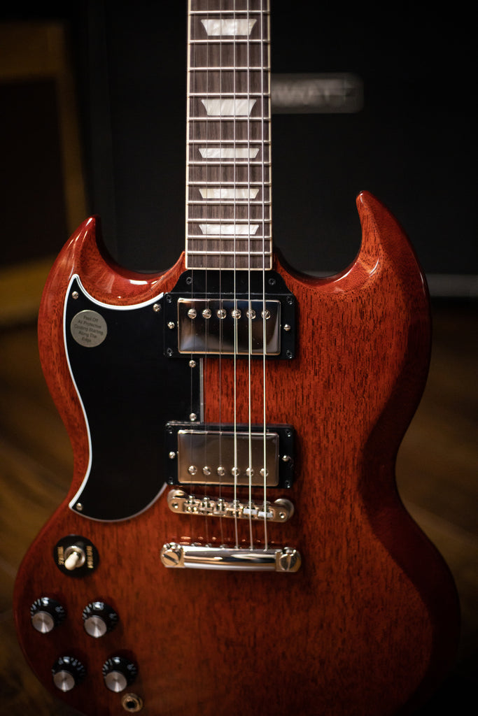 Gibson SG Standard ‘61 Stop Bar Left Handed Electric Guitar - Vintage Cherry