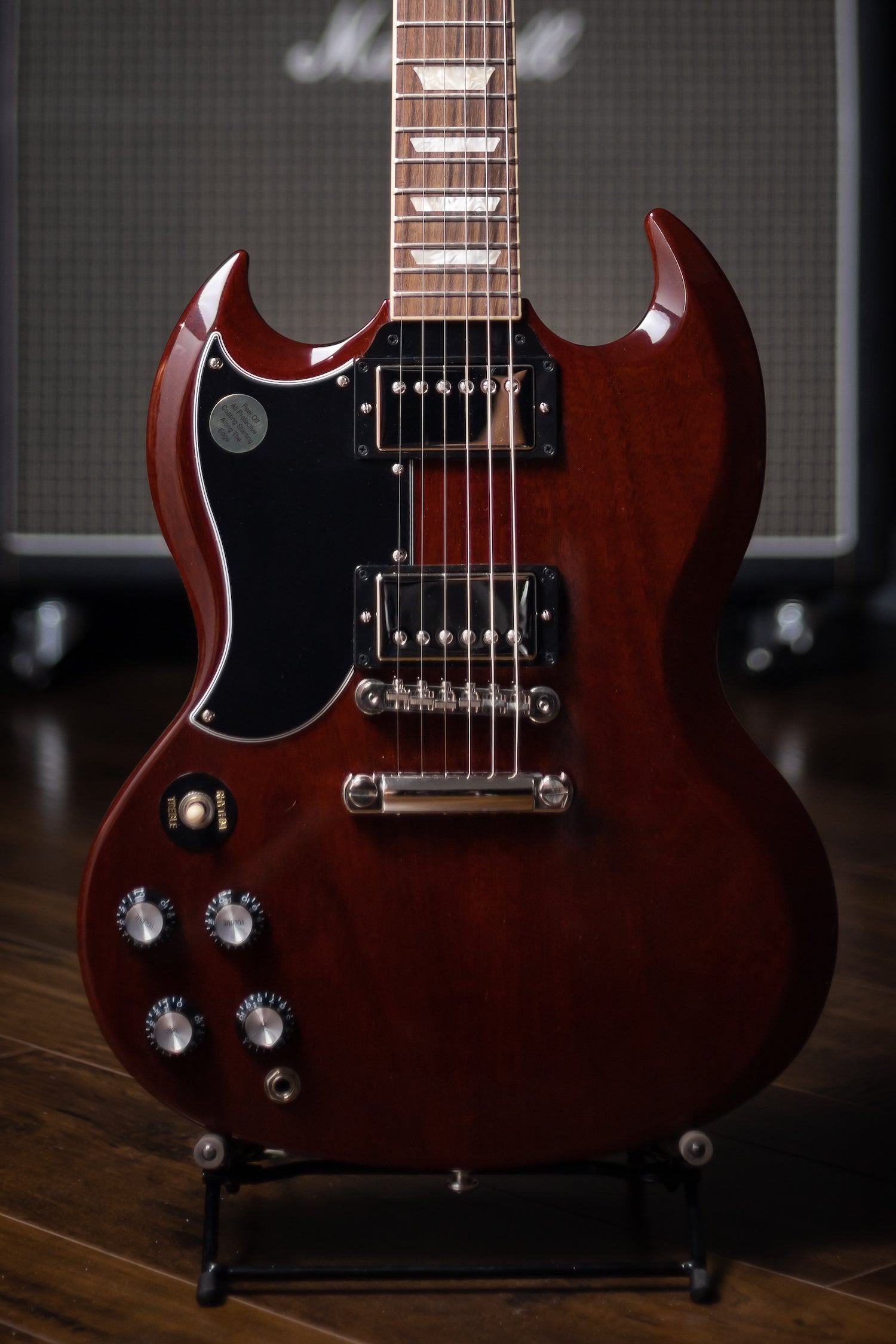 Gibson SG Standard ‘61 Stop Bar Left-Handed Electric Guitar - Vintage Cherry