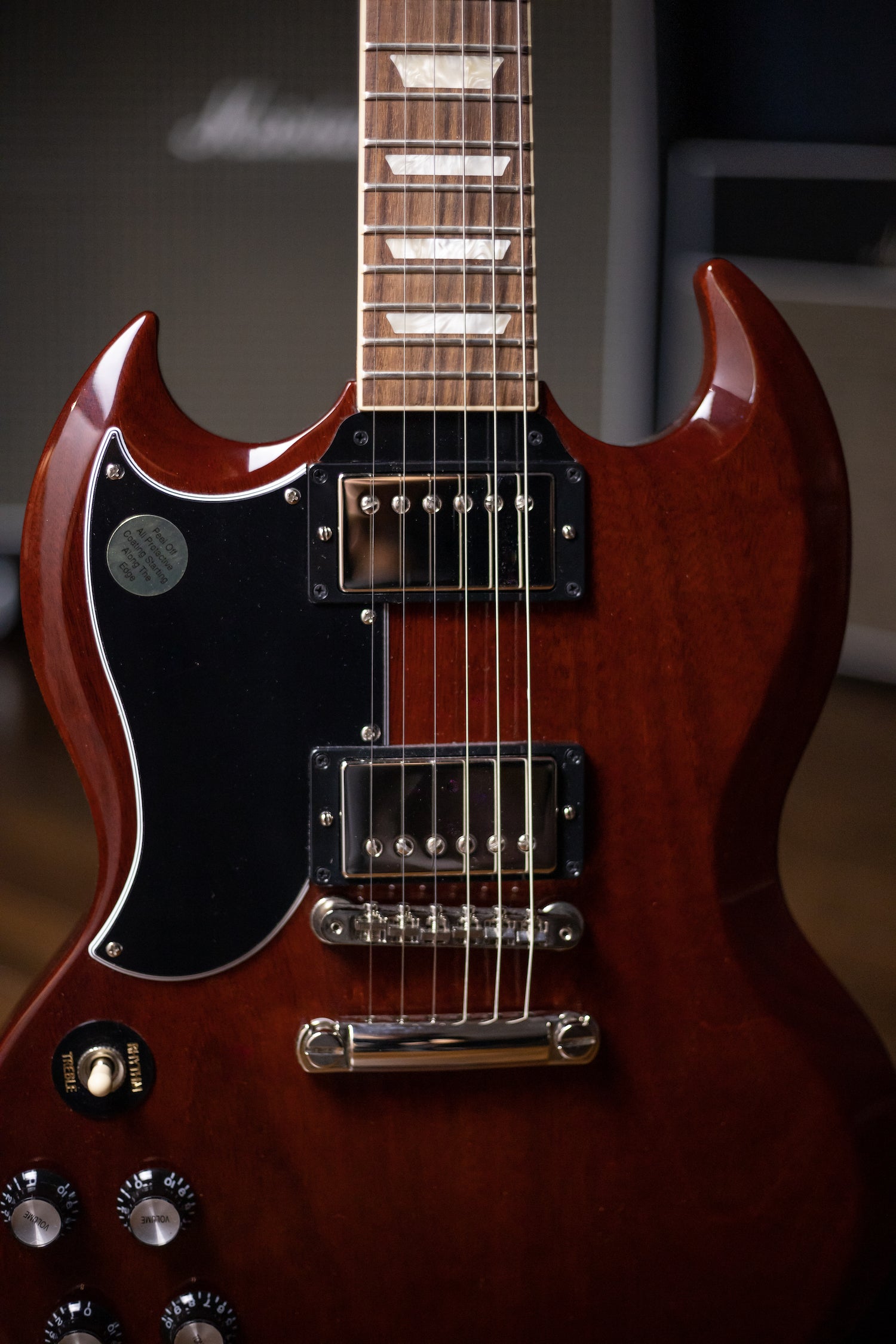 Gibson SG Standard ‘61 Stop Bar Left-Handed Electric Guitar - Vintage Cherry