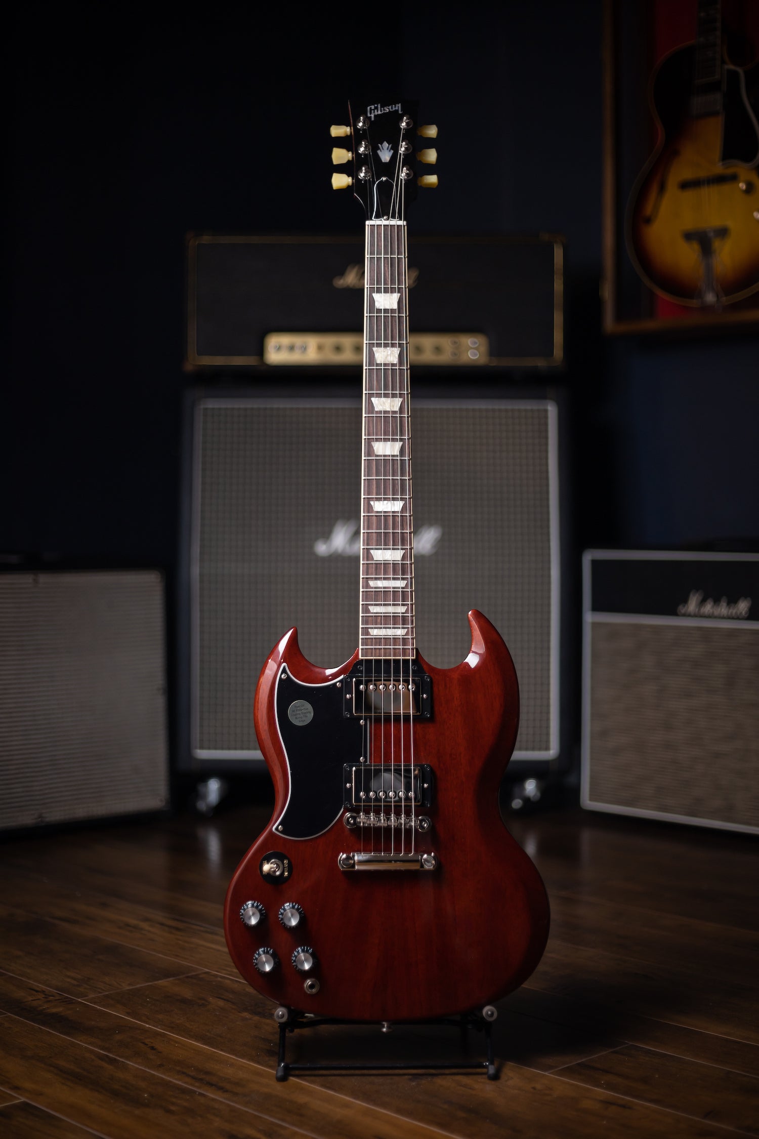 Gibson SG Standard ‘61 Stop Bar Left-Handed Electric Guitar - Vintage Cherry