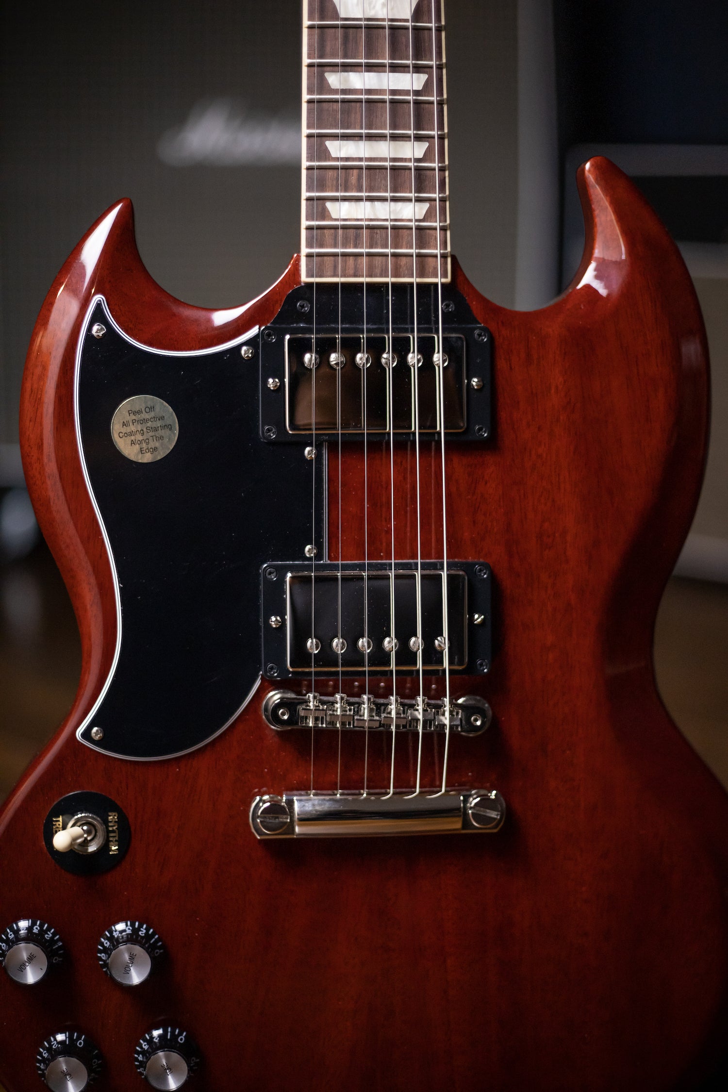 Gibson SG Standard ‘61 Stop Bar Left-Handed Electric Guitar - Vintage Cherry