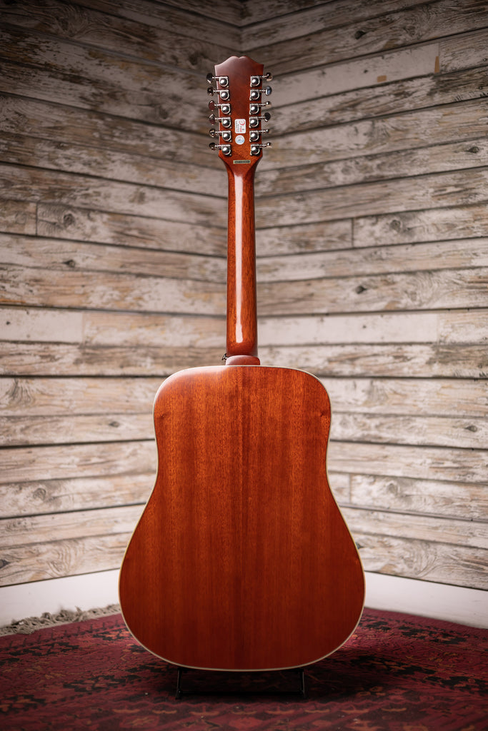 Epiphone Hummingbird 12-String Dreadnought Acoustic-Electric Guitar - Aged Cherry Sunburst Gloss