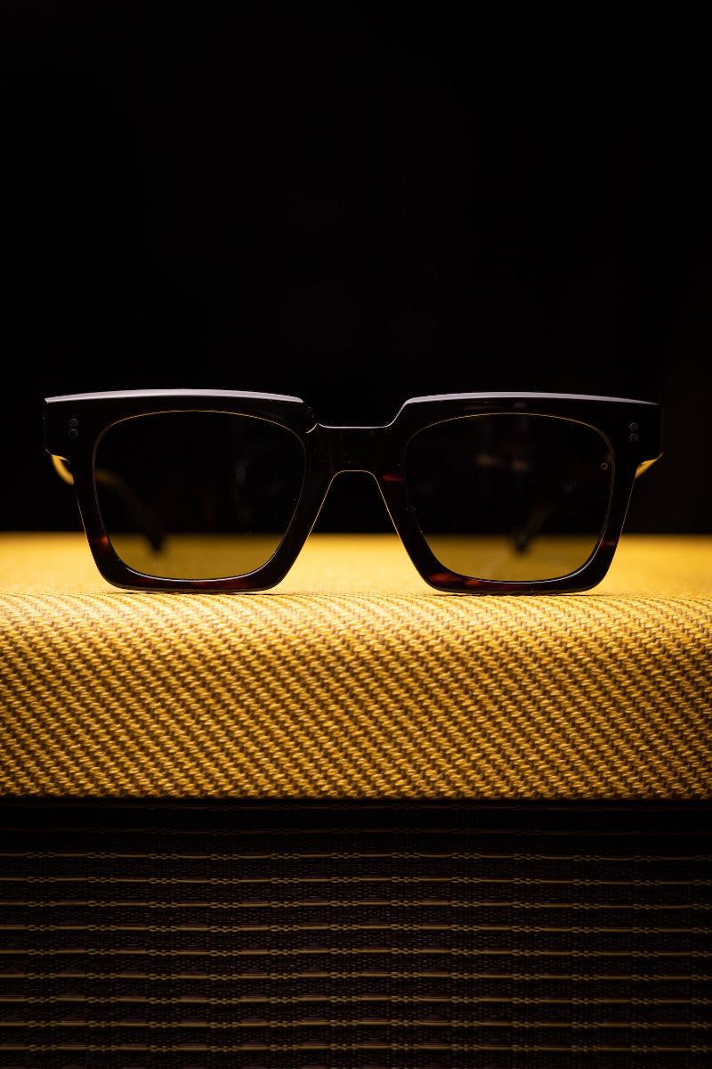 Johann Wolff Sunglasses - Anna in Havana w/ Green Polarized Lenses