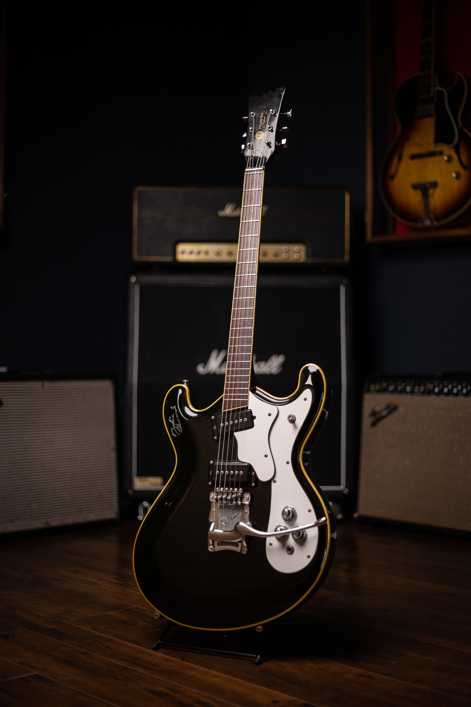 1961 Moserite Deep Body Ventures Model Electric Guitar - Black