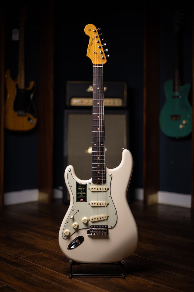 Fender American Vintage II 1961 Stratocaster® Left Handed Electric Guitar - Olympic White