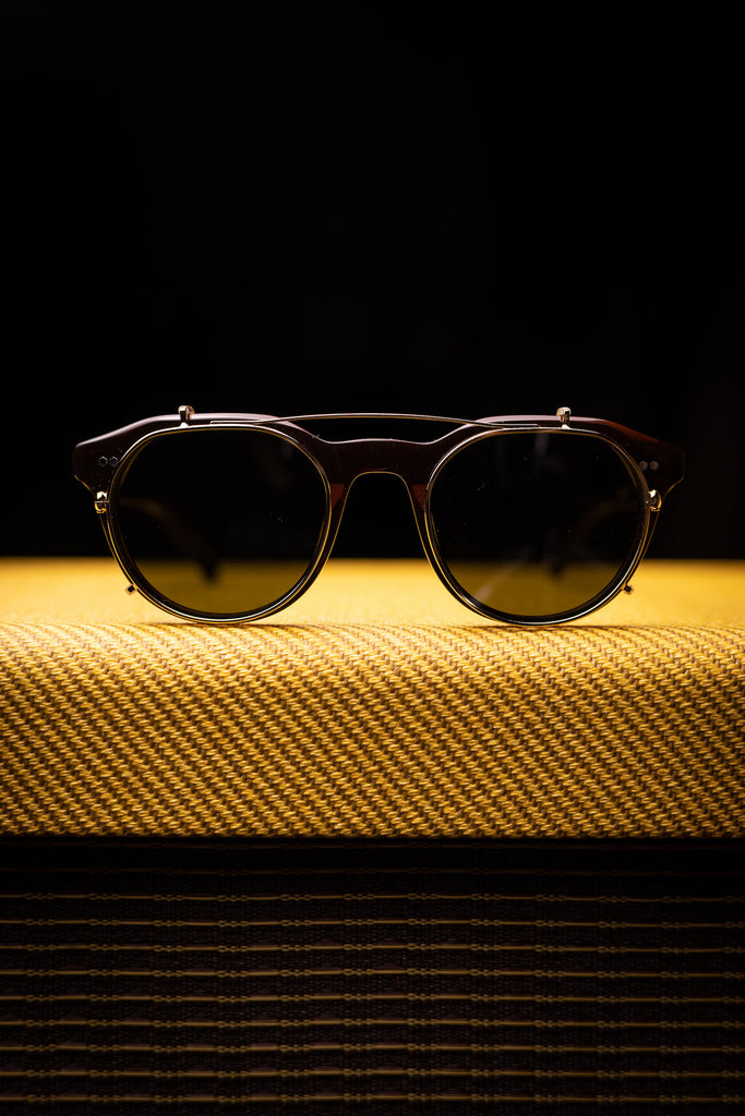 Johann Wolff Sunglasses - Morrison in Hickory with Clip