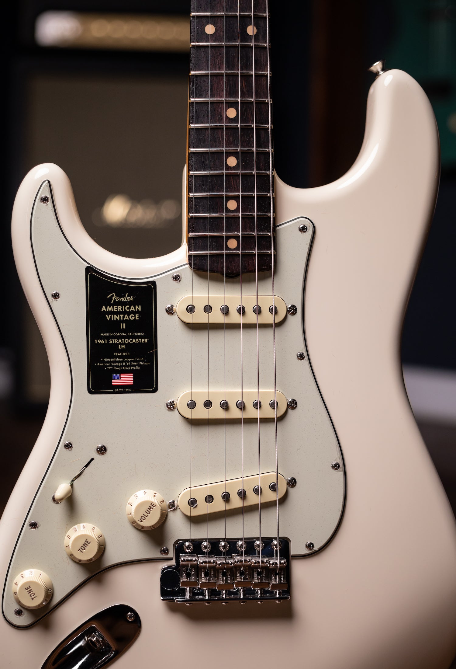 Fender American Vintage II 1961 Stratocaster® Left Handed Electric Guitar - Olympic White