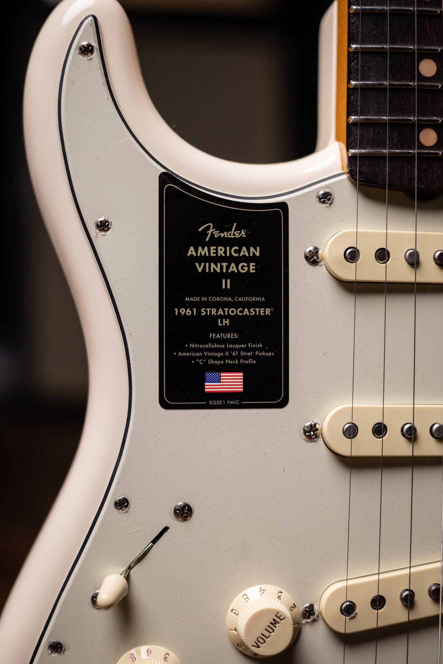 Fender American Vintage II 1961 Stratocaster® Left Handed Electric Guitar - Olympic White