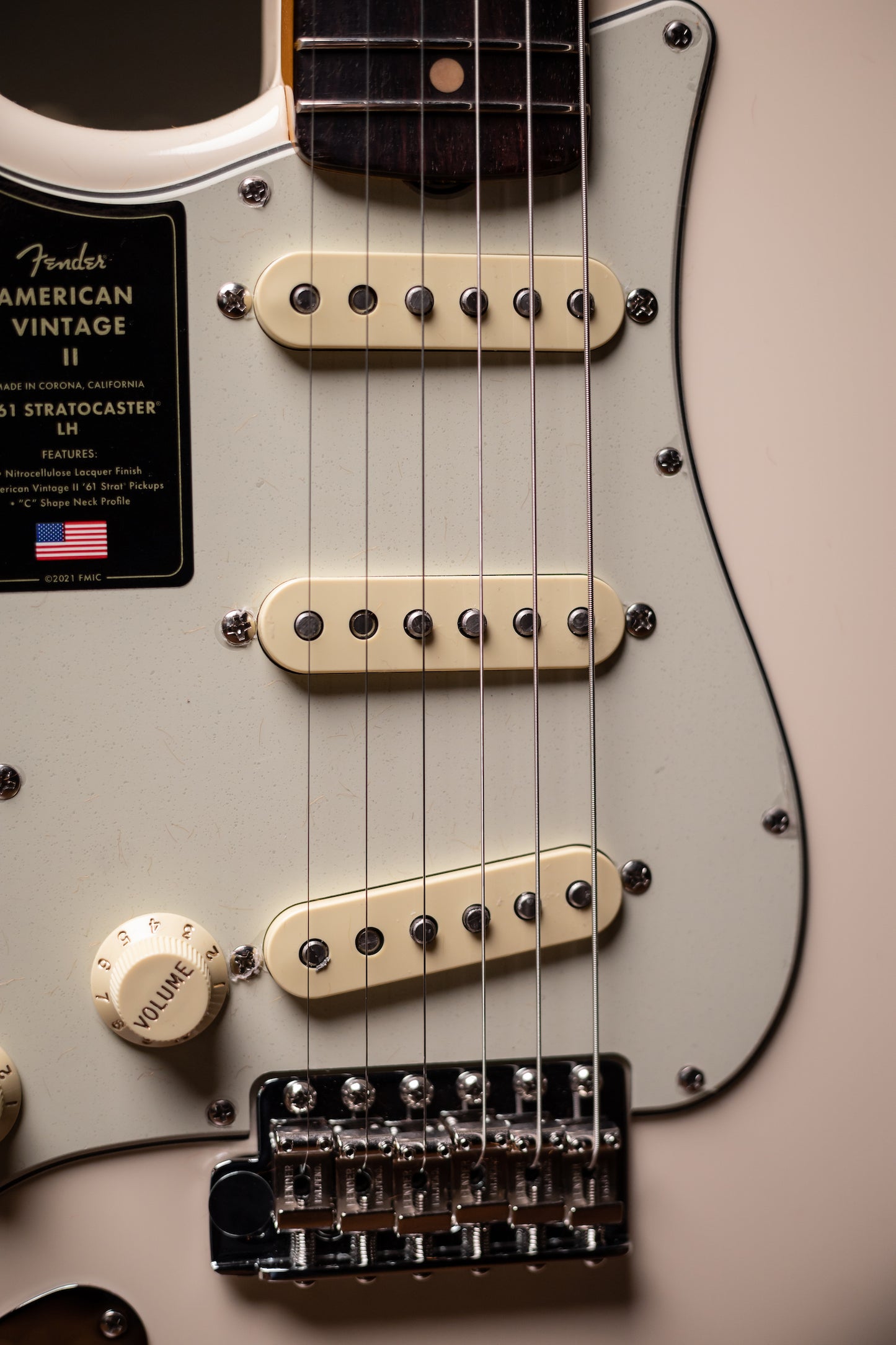 Fender American Vintage II 1961 Stratocaster® Left Handed Electric Guitar - Olympic White