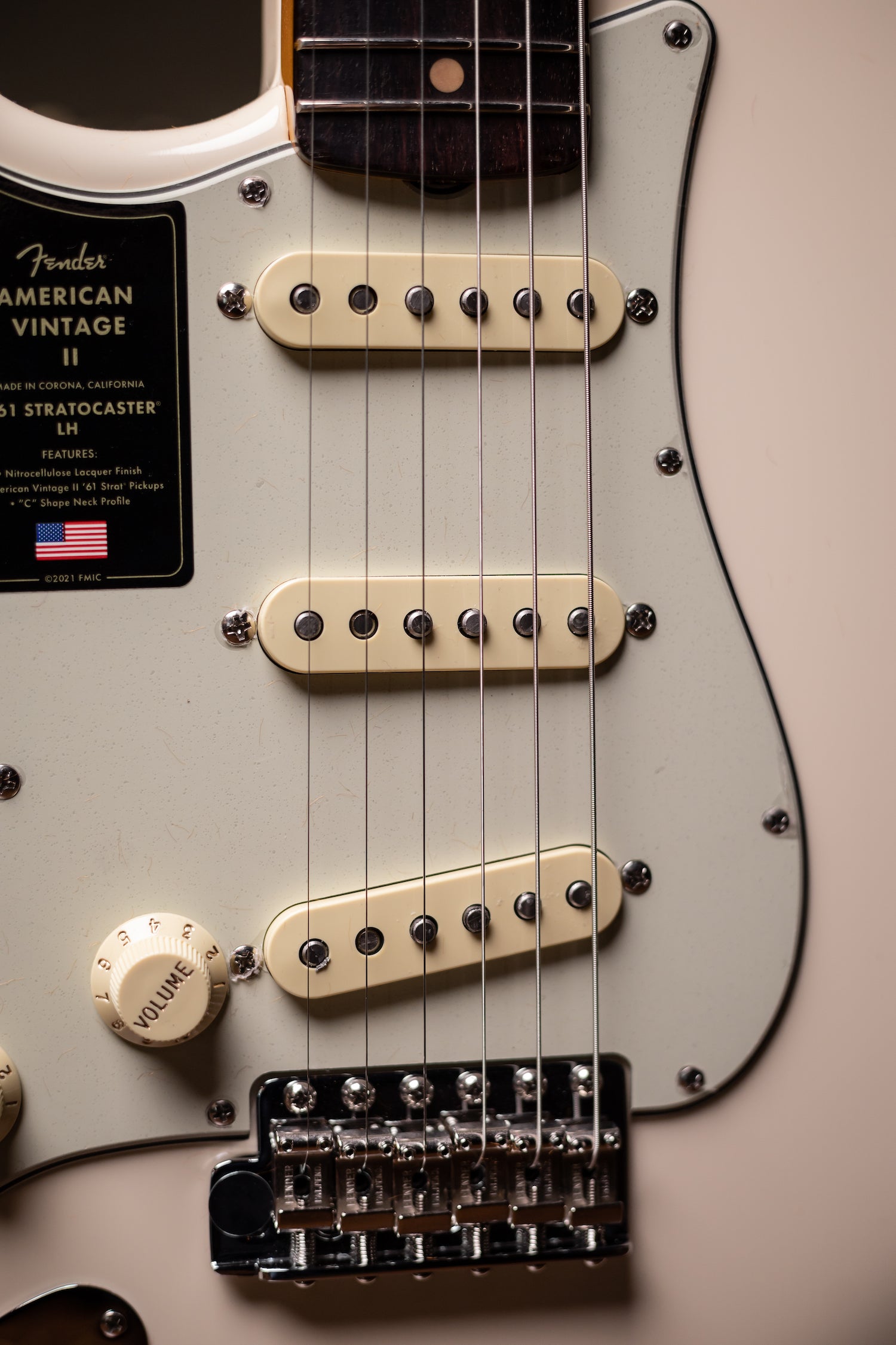 Fender American Vintage II 1961 Stratocaster® Left Handed Electric Guitar - Olympic White