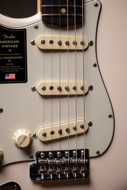 Fender American Vintage II 1961 Stratocaster® Left Handed Electric Guitar - Olympic White