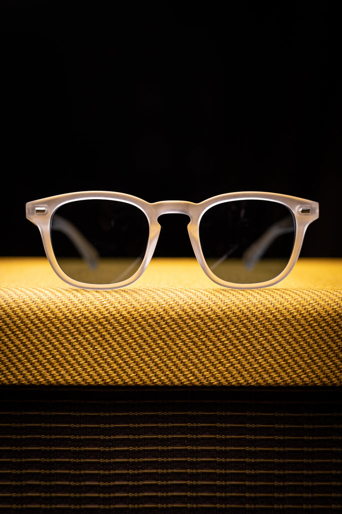 Johann Wolff Sunglasses - JSB in Frost w/ Green Polar Lenses