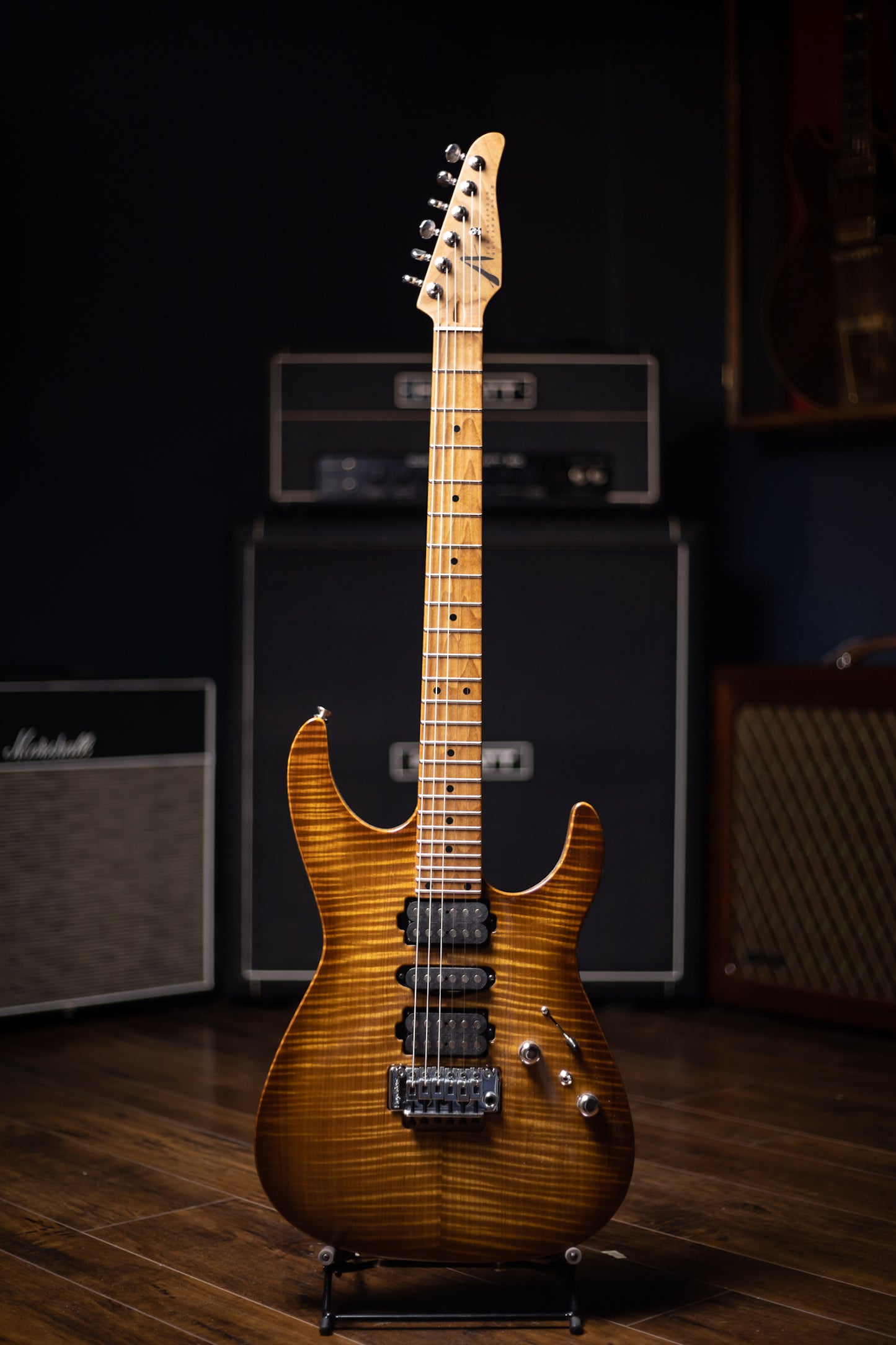 2019 Tom Anderson Angel Electric Guitar - Light Tobacco