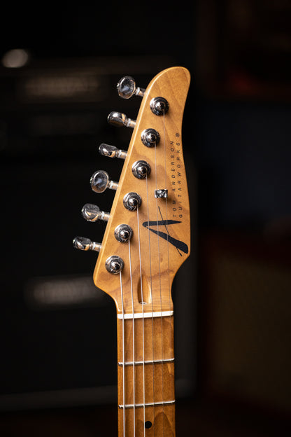 2019 Tom Anderson Angel Electric Guitar - Light Tobacco